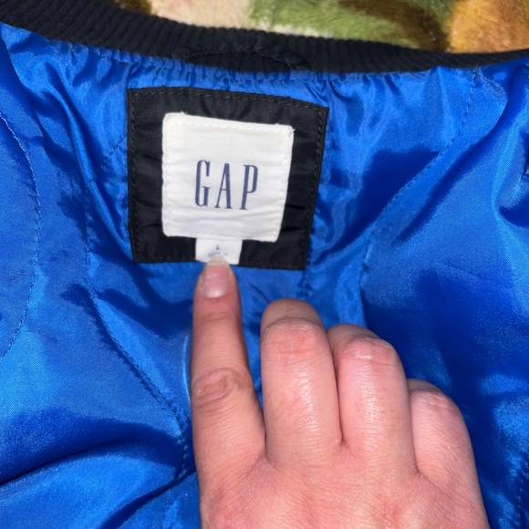 Men's Gap Black Bomber Jacket Size Large - Picture 5 of 5